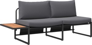 vidaXL Antracytowy Metal Mieści 3 Sofa ogrodowa Prostokątna 3