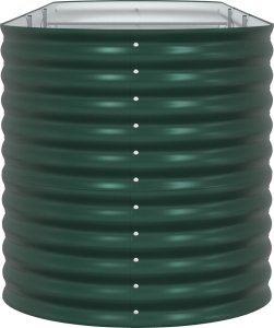 vidaXL Donica ogrodowa Zielona Stal ocynkowana 320 x 80 x 81 cm Trwała 7