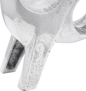 vidaXL Rzeźba Srebrna Aluminium 22 x 9.5 x 34 cm 6