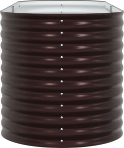 vidaXL Podwyższone łóżko ogrodowe Brązowe Stal ocynkowana 240 x 80 x 81 cm 7