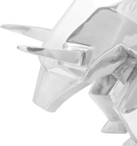 vidaXL Rzeźba Srebrna Aluminium 74 x 23 x 39 cm Rzeźba 5