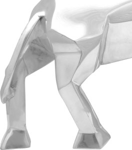vidaXL Rzeźba Srebrna Aluminium 74 x 23 x 39 cm Rzeźba 6