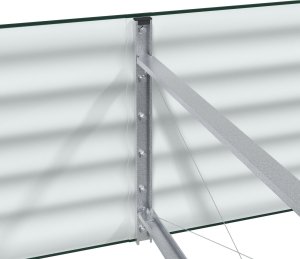 vidaXL Podwyższone łóżko ogrodowe Zielone Stal ocynkowana 400 x 80 x 44 cm 9