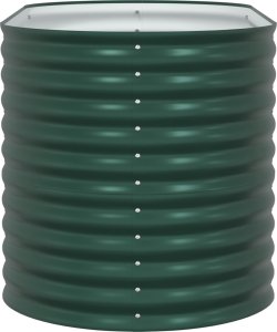 vidaXL Podwyższona Grządka Ogrodowa Zielona Stal ocynkowana 7