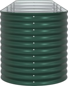 vidaXL Donica Ogrodowa Podwyższona Zielona Stal Ocynkowana 7
