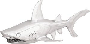 vidaXL Rzeźba Srebrna Aluminium 68 x 20 x 24 cm Super design 2