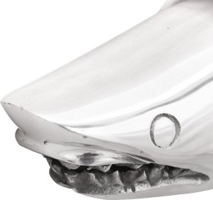 vidaXL Rzeźba Srebrna Aluminium 68 x 20 x 24 cm Super design 5