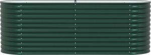 vidaXL Podniesiona Donica Ogrodowa Zielona Stal Ocynkowana 6