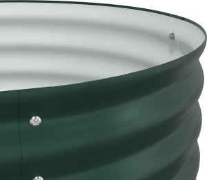 vidaXL Podniesiona Donica Ogrodowa Zielona Stal Ocynkowana 10