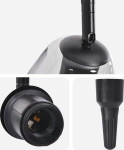 vidaXL Czarny Metal Średni Oświetlenie szynowe Prostokątne 8