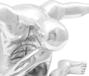 vidaXL Rzeźba Srebrna Aluminium Duża Wstawki dekoracyjne 4