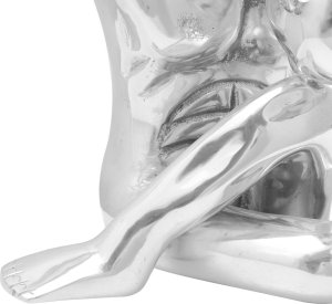 vidaXL Rzeźba Srebrna Aluminium Duża Wstawki dekoracyjne 5