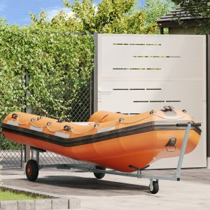 vidaXL Ocynkowana Stal 306 x 104 x 78 cm Składana Przyczepa do łodzi 1