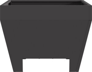 Palenisko ogrodowe vidaXL Czarny Stal walcowana na zimno Duży Trwały Ognisko na drewno 4