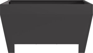 Palenisko ogrodowe vidaXL Czarny Stal walcowana na zimno 80 x 80 x 43 cm Trwały 4