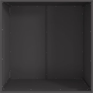 Palenisko ogrodowe vidaXL Czarny Stal walcowana na zimno 80 x 80 x 43 cm Trwały 5