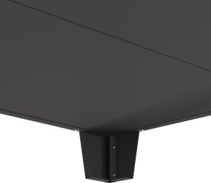 Palenisko ogrodowe vidaXL Czarny Stal walcowana na zimno 80 x 80 x 43 cm Trwały 7