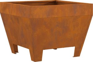 Palenisko ogrodowe vidaXL Ognisko z stali nierdzewnej/Brązowe Trwałe 50 x 50 x 38 cm 3