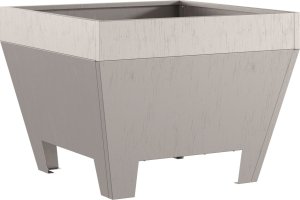 Palenisko ogrodowe vidaXL Ognisko z stali nierdzewnej/Brązowe Trwałe 50 x 50 x 38 cm 4