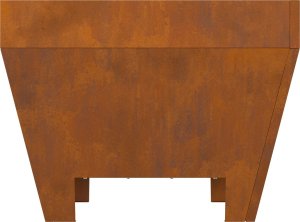 Palenisko ogrodowe vidaXL Ognisko z stali nierdzewnej/Brązowe Trwałe 50 x 50 x 38 cm 8