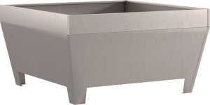 Palenisko ogrodowe vidaXL Stal corten 80 x 80 x 43 cm Trwałe Rustykalne ognisko 4