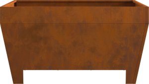 Palenisko ogrodowe vidaXL Stal corten 80 x 80 x 43 cm Trwałe Rustykalne ognisko 5