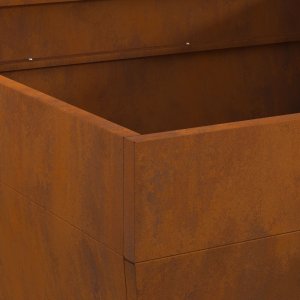 Palenisko ogrodowe vidaXL Stal corten 80 x 80 x 43 cm Trwałe Rustykalne ognisko 7