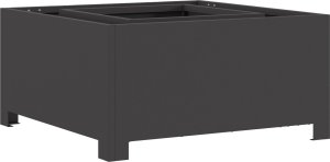 Palenisko ogrodowe vidaXL Czarny stal zimnowalcowana 60 x 60 x 30 cm Trwały Ognisko 3