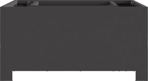 Palenisko ogrodowe vidaXL Czarny stal zimnowalcowana 60 x 60 x 30 cm Trwały Ognisko 4