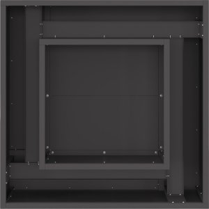 Palenisko ogrodowe vidaXL Czarny stal zimnowalcowana 60 x 60 x 30 cm Trwały Ognisko 5