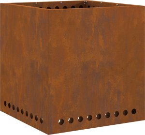Palenisko ogrodowe vidaXL Stal zwietrzała / Brązowy Stal (Zwietrzała) Duży Ognisko 3