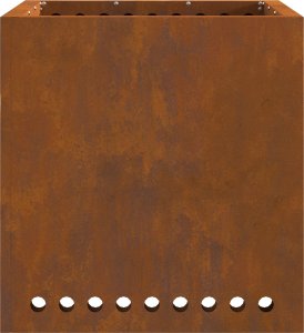 Palenisko ogrodowe vidaXL Stal zwietrzała / Brązowy Stal (Zwietrzała) Duży Ognisko 5