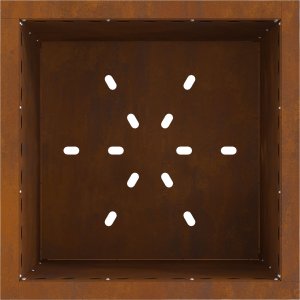 Palenisko ogrodowe vidaXL Stal zwietrzała / Brązowy Stal (Zwietrzała) Duży Ognisko 6