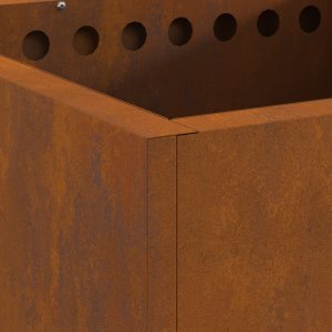 Palenisko ogrodowe vidaXL Stal zwietrzała / Brązowy Stal (Zwietrzała) Duży Ognisko 8