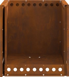 Palenisko ogrodowe vidaXL Stal zwietrzała / Brązowy Stal (Zwietrzała) Duży Ognisko 9