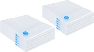 vidaXL Torba Vacuum Podróżna Przezroczysta, Niebieska Plastik 100 x 80 cm 1