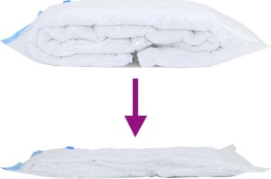 vidaXL Torba Vacuum Podróżna Przezroczysta, Niebieska Plastik 100 x 80 cm 6