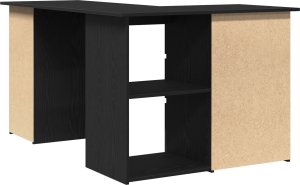 vidaXL biurko narożne czarny dąb duże 5