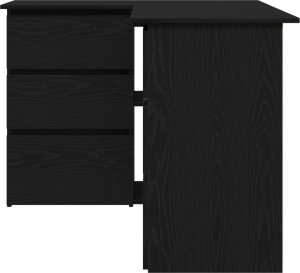 vidaXL biurko narożne czarny dąb duże 6