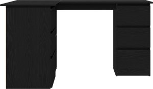 vidaXL biurko narożne czarny dąb duże 7
