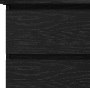 vidaXL biurko narożne czarny dąb duże 8