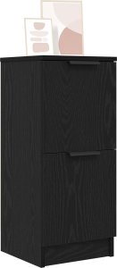 vidaXL Komody Zestaw 2 Czarny dąb 2