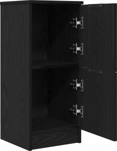 vidaXL Komody Zestaw 2 Czarny dąb 5