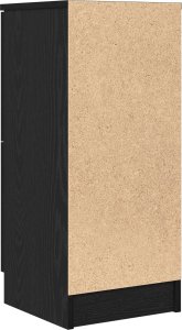 vidaXL Komody Zestaw 2 Czarny dąb 6