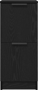 vidaXL Komody Zestaw 2 Czarny dąb 7