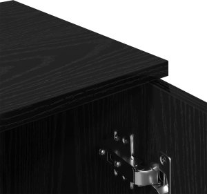 vidaXL Komody Zestaw 2 Czarny dąb 9