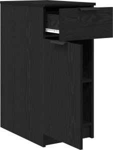 vidaXL Szafka biurkowa Czarny dąb Średnia 5