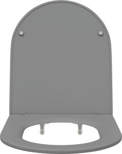 vidaXL Szary Plastik Standardowy Trwały Owalna deska sedesowa 6