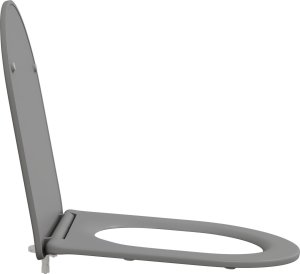 vidaXL Szary Plastik Standardowy Trwały Owalna deska sedesowa 7