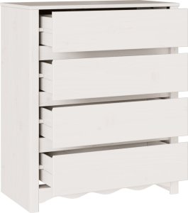 vidaXL Biała Komoda Drewno inżynieryjne Duża Z szufladami Prostokątna 5